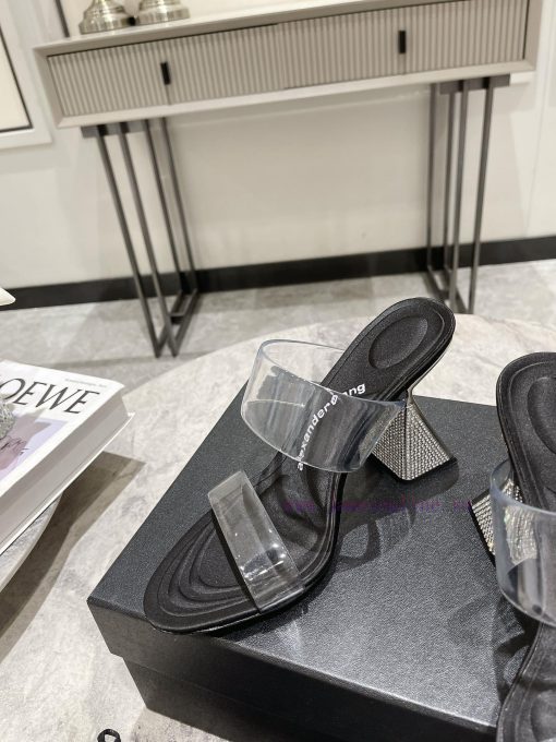 Alexander Wang King's 24 Spring/Summer New Product King Lolita High Heels Open Film Diamond g0xwc35k - Image 7