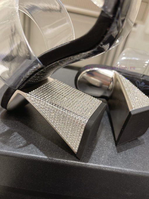 Alexander Wang King's 24 Spring/Summer New Product King Lolita High Heels Open Film Diamond g0xwc35k - Image 9