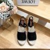 Brand LoeweLOEWE (Roewe) Slope heeled Fisherman's Shoes for Women, Canvas and Cow LeatherAna69kz77ih