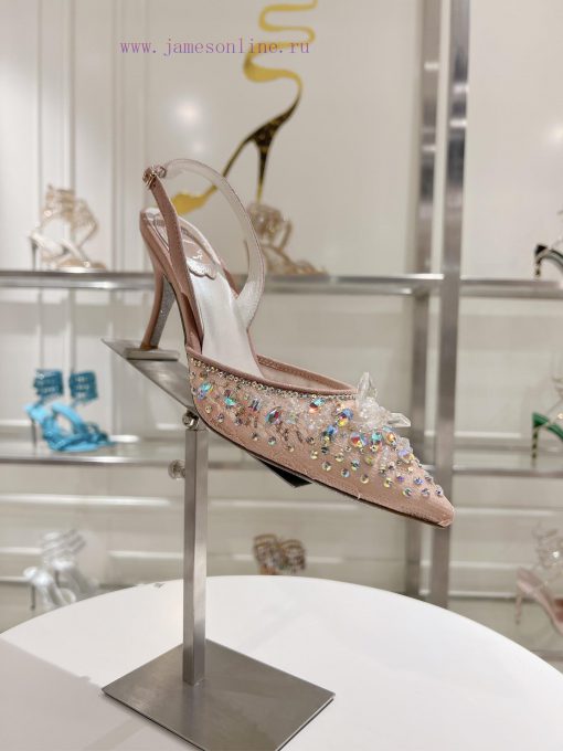 Top tierR ᴇɴᴇ C ᴀᴏᴠɪʟʟᴀ | 2024s 𝐒 Heavy Industry RC Crystal Gemstone Silk Heel Shoe Series 🧚jzdpjc74 - Image 3