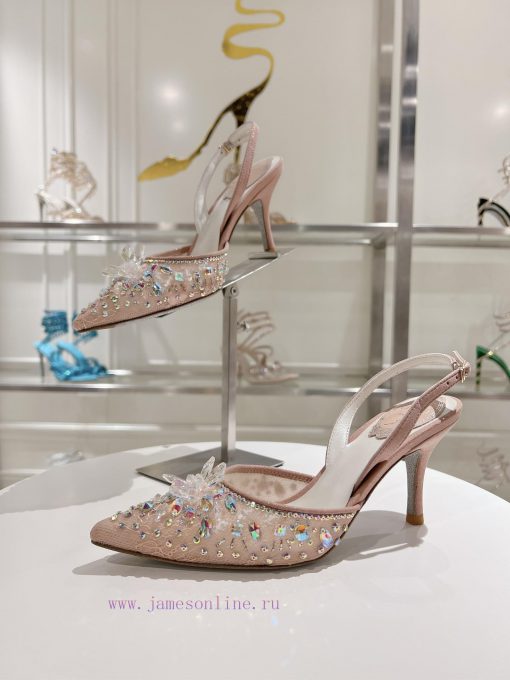 Top tierR ᴇɴᴇ C ᴀᴏᴠɪʟʟᴀ | 2024s 𝐒 Heavy Industry RC Crystal Gemstone Silk Heel Shoe Series 🧚jzdpjc74 - Image 4