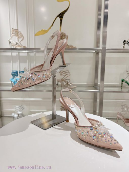 Top tierR ᴇɴᴇ C ᴀᴏᴠɪʟʟᴀ | 2024s 𝐒 Heavy Industry RC Crystal Gemstone Silk Heel Shoe Series 🧚jzdpjc74 - Image 5