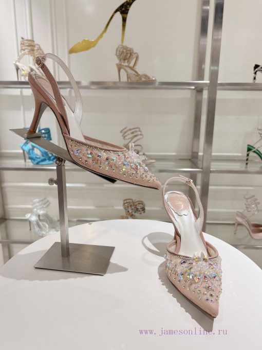 Top tierR ᴇɴᴇ C ᴀᴏᴠɪʟʟᴀ | 2024s 𝐒 Heavy Industry RC Crystal Gemstone Silk Heel Shoe Series 🧚jzdpjc74 - Image 6