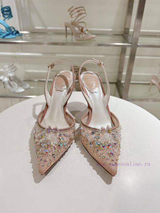 Top tierR ᴇɴᴇ C ᴀᴏᴠɪʟʟᴀ | 2024s 𝐒 Heavy Industry RC Crystal Gemstone Silk Heel Shoe Series 🧚jzdpjc74 - Image 7