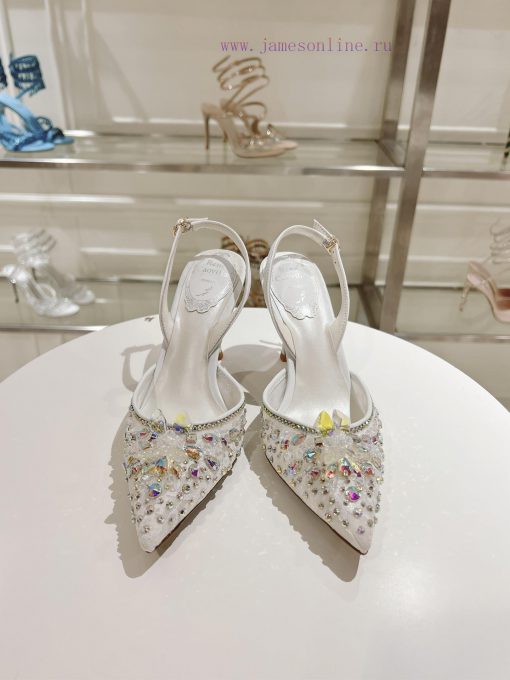 Top tierR ᴇɴᴇ C ᴀᴏᴠɪʟʟᴀ | 2024s 𝐒 Heavy Industry RC Crystal Gemstone Silk Heel Shoe Series 🧚kq0ug2xy - Image 7