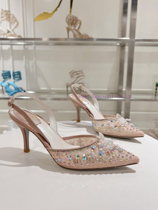 Top tierR ᴇɴᴇ C ᴀᴏᴠɪʟʟᴀ | 2024s 𝐒 Heavy Industry RC Crystal Gemstone Silk Heel Shoe Series 🧚jzdpjc74 - Image 9