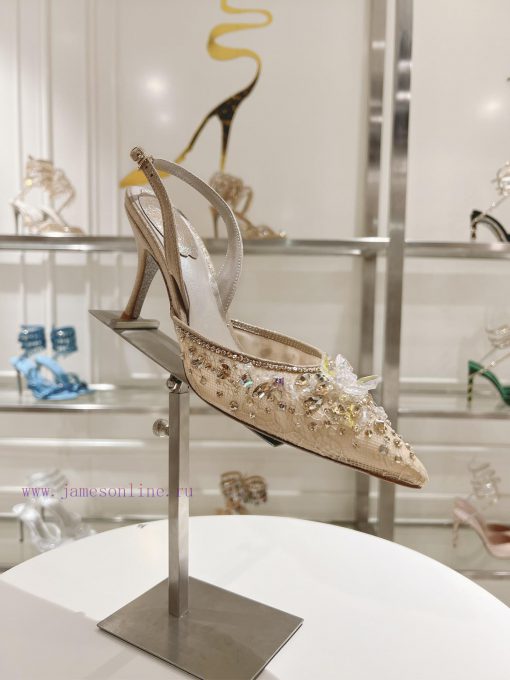 Top tierR ᴇɴᴇ C ᴀᴏᴠɪʟʟᴀ | 2024s 𝐒 Heavy Industry RC Crystal Gemstone Silk Heel Shoe Series 🧚bqiifivb - Image 3