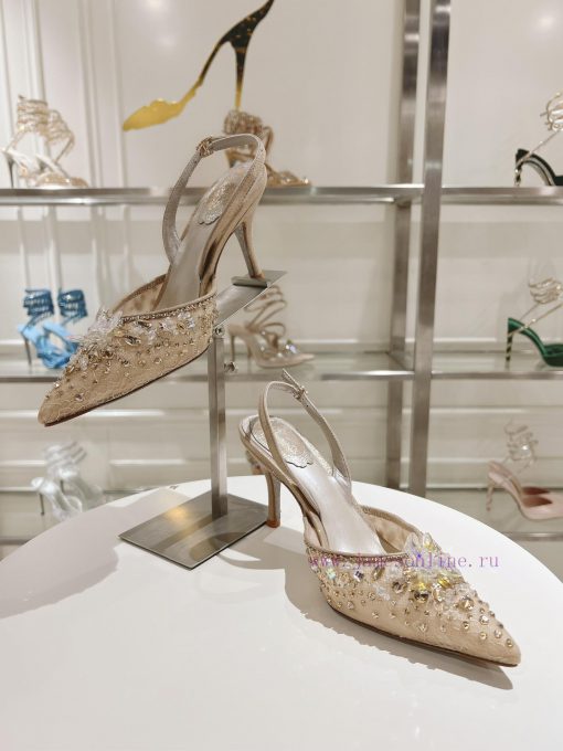 Top tierR ᴇɴᴇ C ᴀᴏᴠɪʟʟᴀ | 2024s 𝐒 Heavy Industry RC Crystal Gemstone Silk Heel Shoe Series 🧚bqiifivb - Image 5