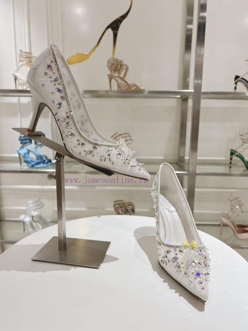 Top High HeelsR ᴇɴᴇ C ᴀᴏᴠɪʟʟᴀ | 2024s 𝐒 Heavy Industry RC Crystal Gemstone Silk Heel Shoe Seqrrnc8aq - Image 6