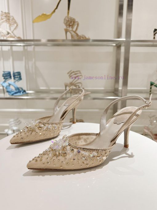 Top tierR ᴇɴᴇ C ᴀᴏᴠɪʟʟᴀ | 2024s 𝐒 Heavy Industry RC Crystal Gemstone Silk Heel Shoe Series 🧚bqiifivb - Image 8