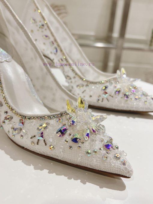 Top High HeelsR ᴇɴᴇ C ᴀᴏᴠɪʟʟᴀ | 2024s 𝐒 Heavy Industry RC Crystal Gemstone Silk Heel Shoe Seqrrnc8aq - Image 10