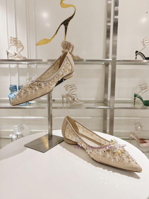 Top flat sole single shoeR ᴇɴᴇ C ᴀᴏᴠɪʟʟᴀ | 2024s 𝐒 Heavy Industry RC Crystal Gemstone Silk Haqwaeyp7 - Image 5