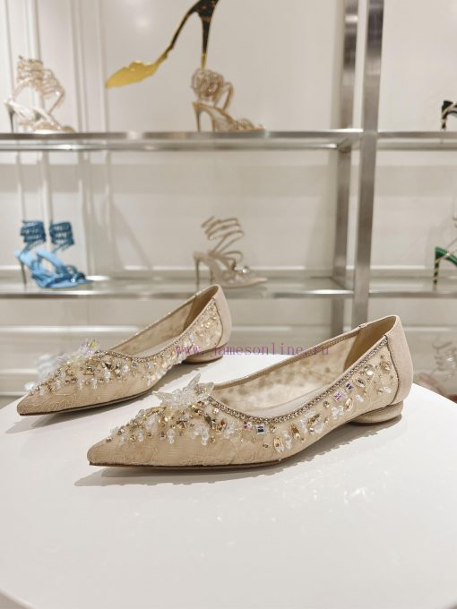Top flat sole single shoeR ᴇɴᴇ C ᴀᴏᴠɪʟʟᴀ | 2024s 𝐒 Heavy Industry RC Crystal Gemstone Silk Haqwaeyp7 - Image 8