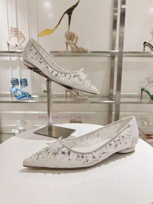 Top flat sole single shoeR ᴇɴᴇ C ᴀᴏᴠɪʟʟᴀ | 2024s 𝐒 Heavy Industry RC Crystal Gemstone Silk H0v29s6e2