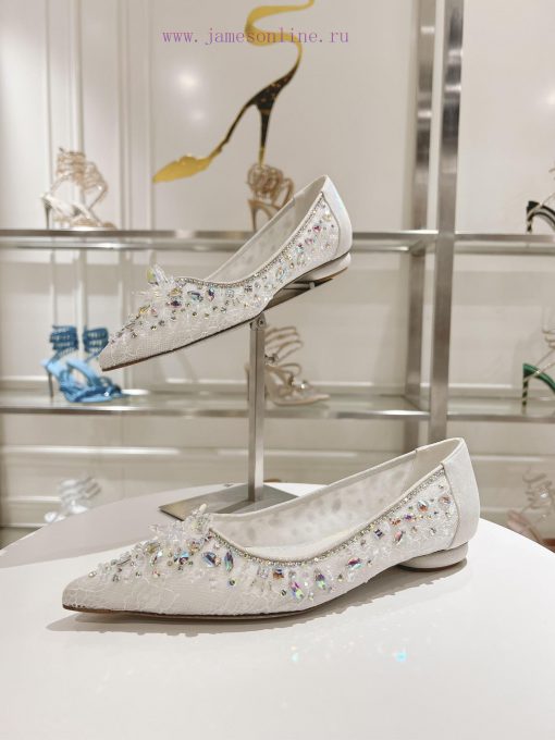 Top flat sole single shoeR ᴇɴᴇ C ᴀᴏᴠɪʟʟᴀ | 2024s 𝐒 Heavy Industry RC Crystal Gemstone Silk H0v29s6e2 - Image 4