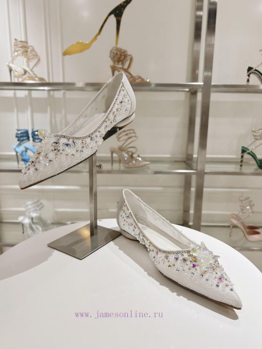 Top flat sole single shoeR ᴇɴᴇ C ᴀᴏᴠɪʟʟᴀ | 2024s 𝐒 Heavy Industry RC Crystal Gemstone Silk H0v29s6e2 - Image 5