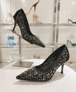 Top tierR ᴇɴᴇ C ᴀᴏᴠɪʟʟᴀ | 2024s 𝐒 Heavy Industry RC Crystal Gemstone Lace Heel Shoe Series 〰o0b83lnx