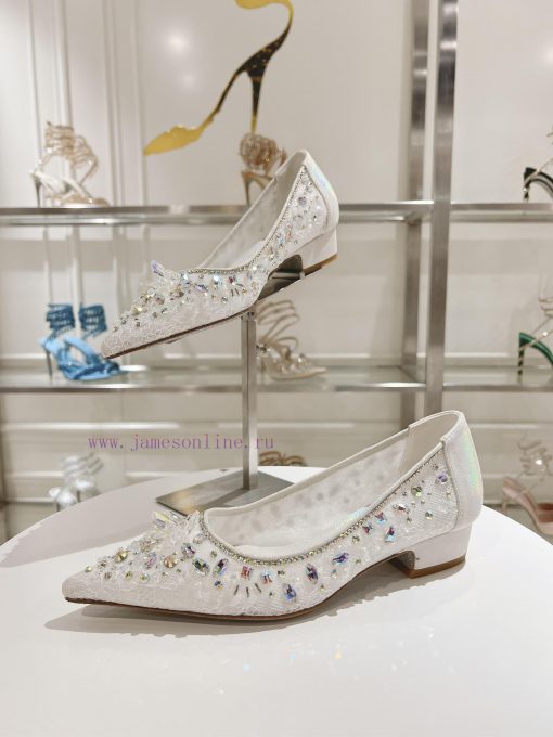 Top flat sole single shoeR ᴇɴᴇ C ᴀᴏᴠɪʟʟᴀ | 2024s 𝐒 Heavy Industry RC Crystal Gemstone Silk Hhrd7s55v - Image 4