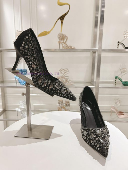 Top tierR ᴇɴᴇ C ᴀᴏᴠɪʟʟᴀ | 2024s 𝐒 Heavy Industry RC Crystal Gemstone Lace Heel Shoe Series 〰o0b83lnx - Image 6