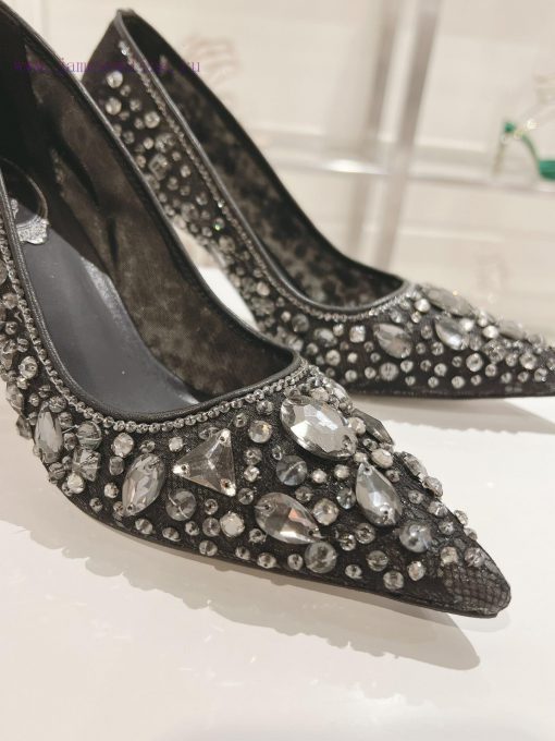 Top tierR ᴇɴᴇ C ᴀᴏᴠɪʟʟᴀ | 2024s 𝐒 Heavy Industry RC Crystal Gemstone Lace Heel Shoe Series 〰o0b83lnx - Image 10
