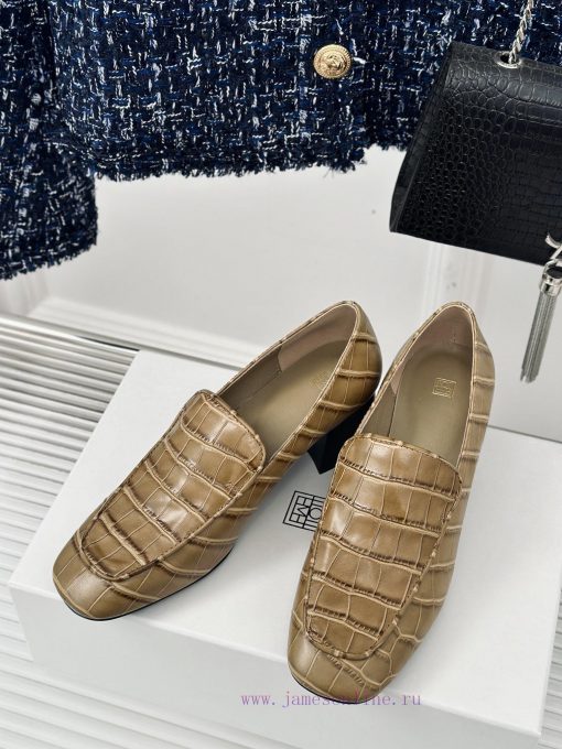 Toteme 24S Classic Coarse Heel loafersMinimalist style, retro yet sophisticatedSimple and eldy5uo854 - Image 3