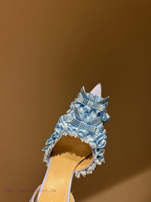 The most2024 early spring lace and crystal lace high-heeled sandalsExquisite princess shoes,idp41wa0 - Image 5