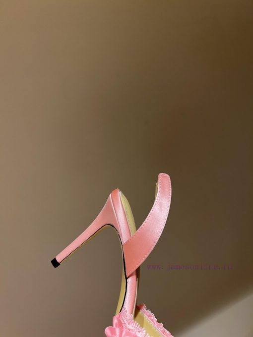 The most2024 early spring lace and crystal lace high-heeled sandalsExquisite princess shoes,zni23sk0 - Image 7