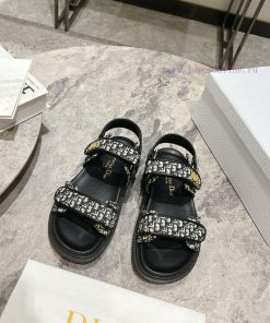 Classic upgrade with 2024 new color scheme Dior classic Velcro sandals and slippers series o2j0qrv0j
