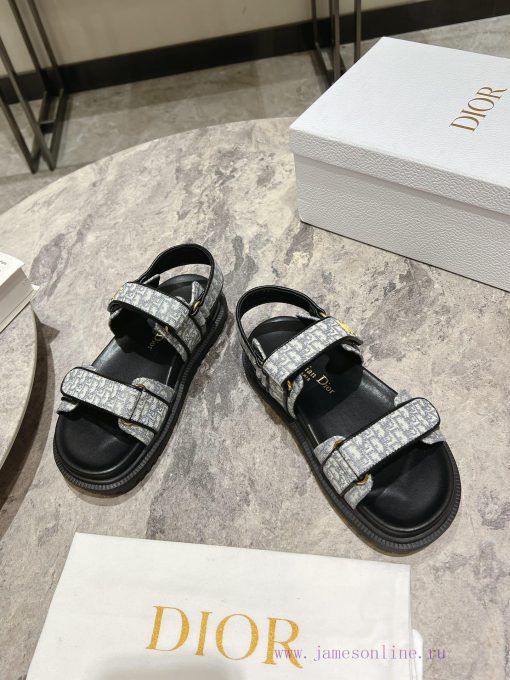 Classic upgrade with 2024 new color scheme Dior classic Velcro sandals and slippers series orln67up5 - Image 3