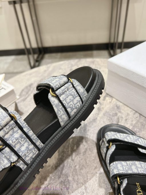 Classic upgrade with 2024 new color scheme Dior classic Velcro sandals and slippers series orln67up5 - Image 8