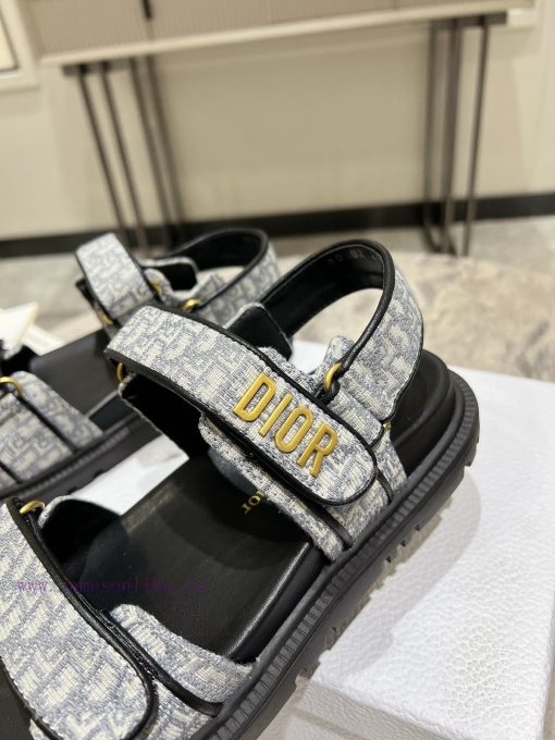 Classic upgrade with 2024 new color scheme Dior classic Velcro sandals and slippers series orln67up5 - Image 9