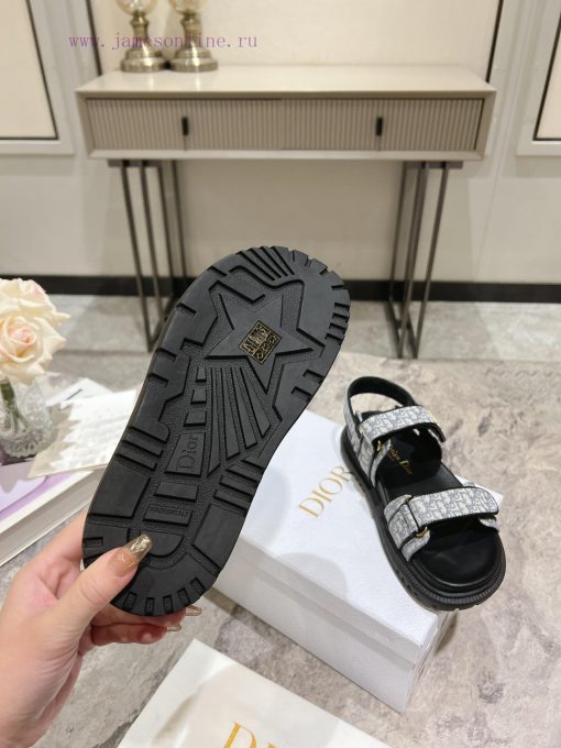 Classic upgrade with 2024 new color scheme Dior classic Velcro sandals and slippers series orln67up5 - Image 10