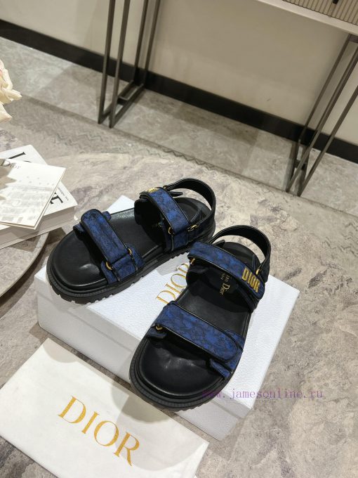 Classic upgrade with 2024 new color scheme Dior classic Velcro sandals and slippers series oq1w0hf1j - Image 5