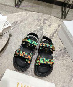 Classic upgrade with 2024 new color scheme Dior classic Velcro sandals and slippers series ooh25y12b