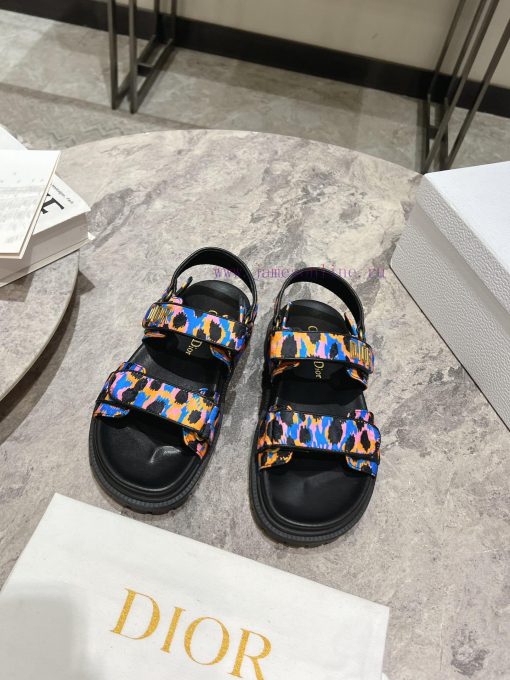 Classic upgrade with 2024 new color scheme Dior classic Velcro sandals and slippers series o5vbs6el6 - Image 2