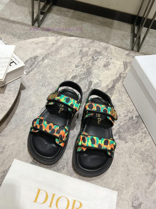 Classic upgrade with 2024 new color scheme Dior classic Velcro sandals and slippers series ooh25y12b - Image 2