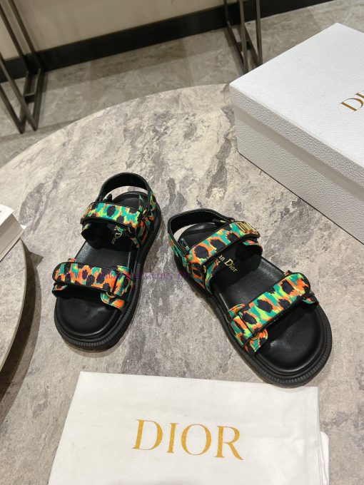 Classic upgrade with 2024 new color scheme Dior classic Velcro sandals and slippers series ooh25y12b - Image 3