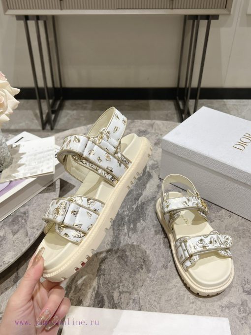 Classic upgrade with 2024 new color scheme Dior classic Velcro sandals and slippers series otckgrs6k - Image 5