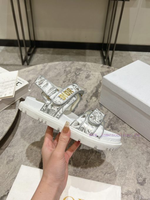 Classic upgrade with 2024 new color scheme Dior classic Velcro sandals and slippers series o0wndqw5g - Image 7