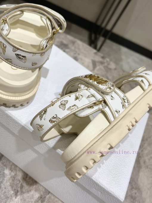 Classic upgrade with 2024 new color scheme Dior classic Velcro sandals and slippers series otckgrs6k - Image 7