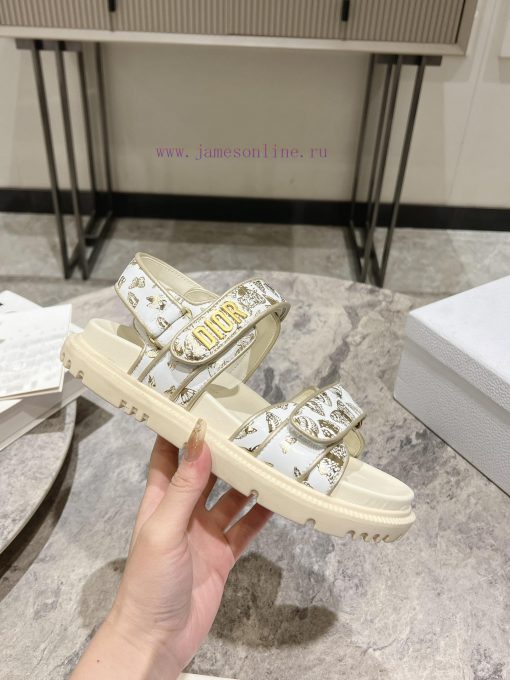 Classic upgrade with 2024 new color scheme Dior classic Velcro sandals and slippers series otckgrs6k - Image 8