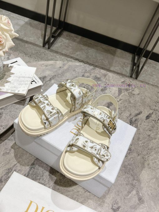 Classic upgrade with 2024 new color scheme Dior classic Velcro sandals and slippers series otckgrs6k - Image 9