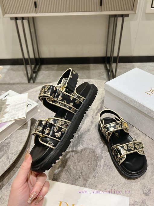Classic upgrade with 2024 new color scheme Dior classic Velcro sandals and slippers series o7ohlpg1w - Image 5