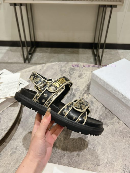 Classic upgrade with 2024 new color scheme Dior classic Velcro sandals and slippers series o7ohlpg1w - Image 7