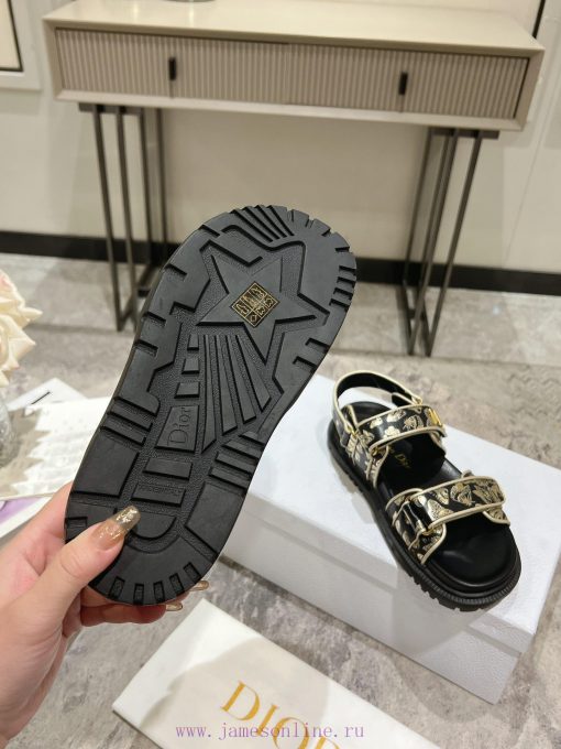 Classic upgrade with 2024 new color scheme Dior classic Velcro sandals and slippers series o7ohlpg1w - Image 9