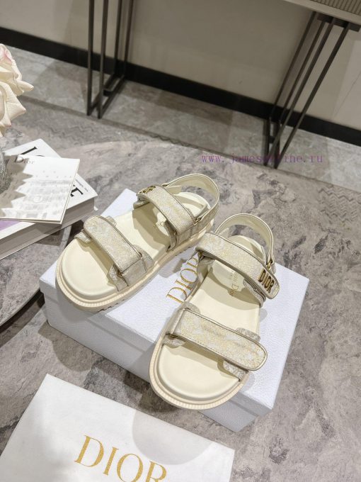 Classic upgrade with 2024 new color scheme Dior classic Velcro sandals and slippers series oji36zjum - Image 6