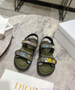 Classic upgrade with 2024 new color scheme Dior classic Velcro sandals and slippers series o3h04w3bi