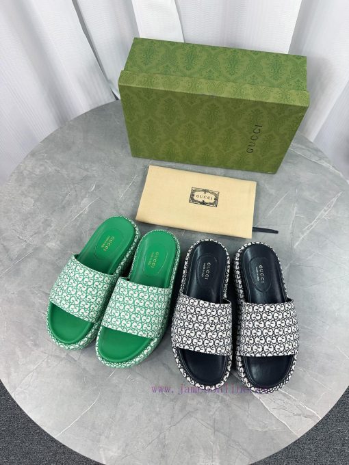 2024 GucciGucci's latest limited edition thick soled slippers of top quality are available f9etq4o2r - Image 2