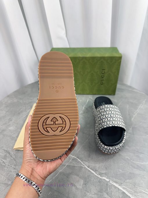 2024 GucciGucci's latest limited edition thick soled slippers of top quality are available f9etq4o2r - Image 5