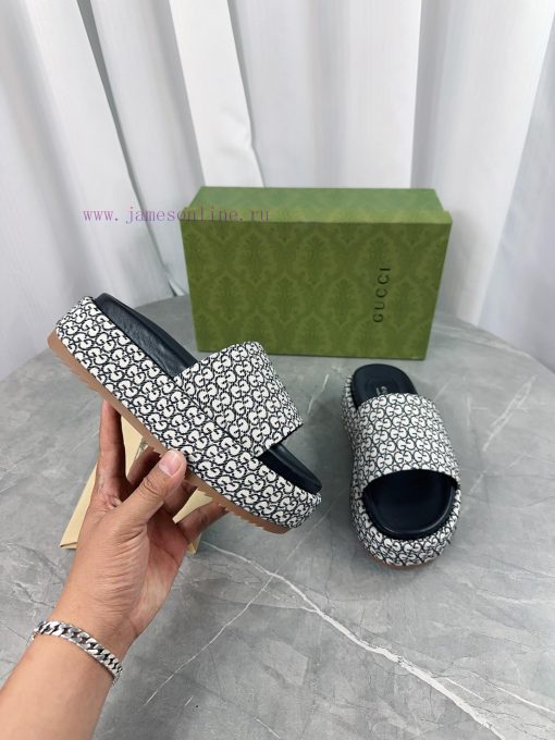2024 GucciGucci's latest limited edition thick soled slippers of top quality are available f9etq4o2r - Image 6